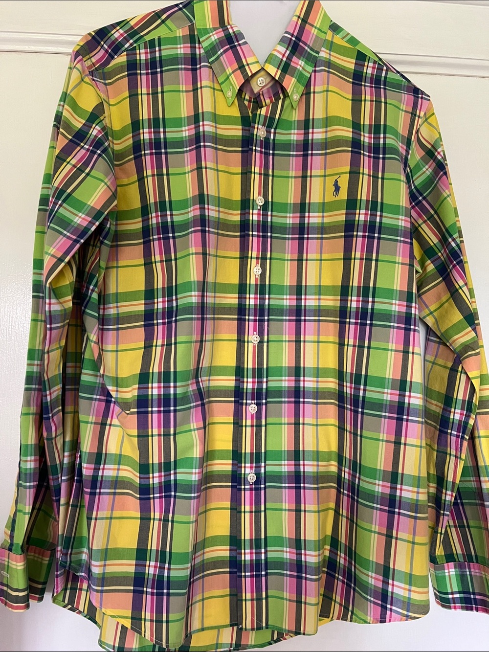 Ralph Lauren Polo Plaid Cotton Shirt - Sz L